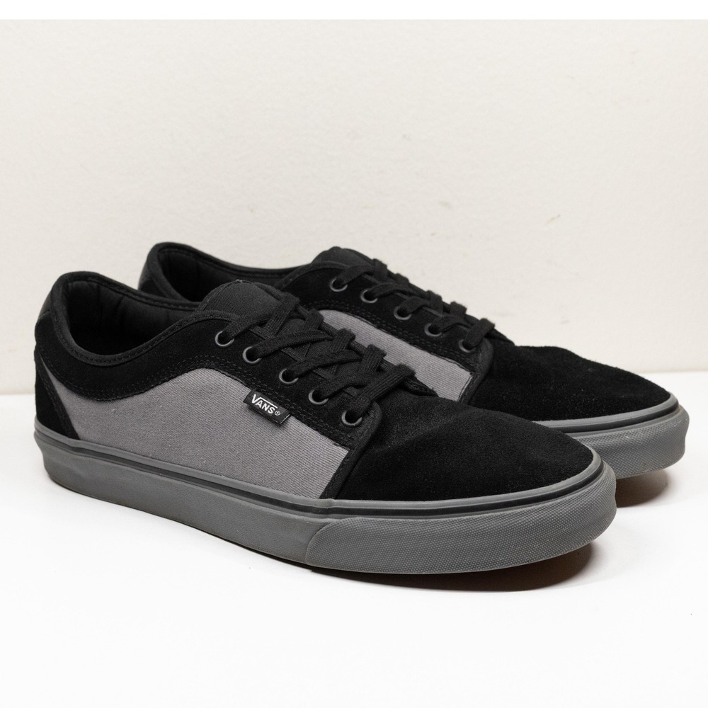 VANS Chima Ferguson Pro Suede‎ Canvas Skater Sneakers Black Charcoal Mens Sz 12
